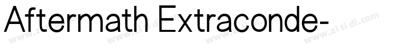 Aftermath Extraconde字体转换